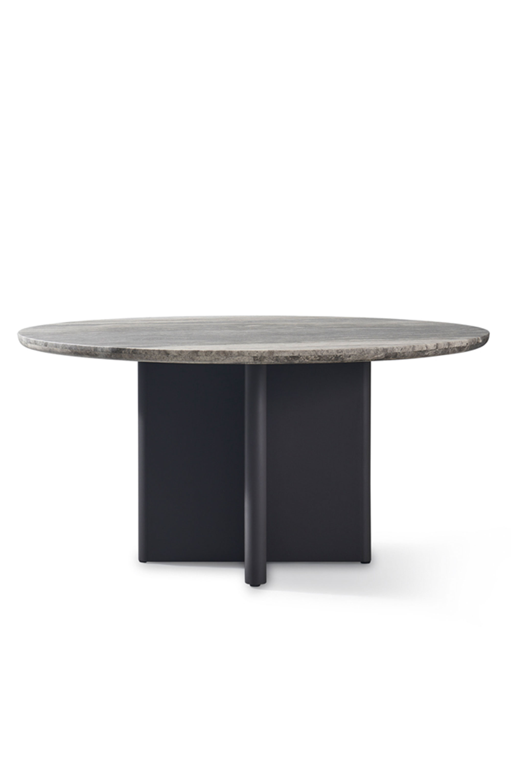 Round Travertine Outdoor Dining Table | Andrew Martin Caicos | OROA