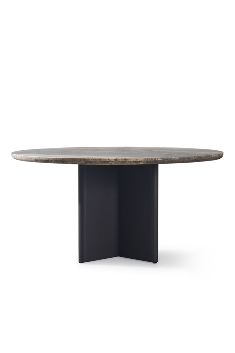 Round Travertine Outdoor Dining Table | Andrew Martin Caicos | OROA