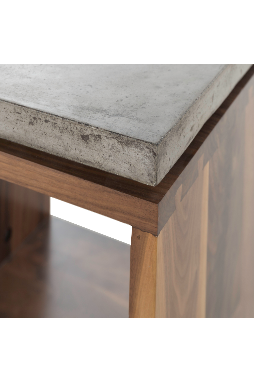 Walnut And Concrete Side Table | Andrew Martin Freddie | OROA