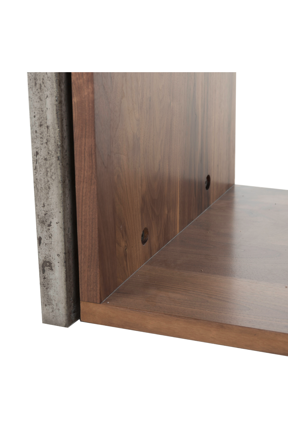 Walnut And Concrete Side Table | Andrew Martin Freddie | OROA