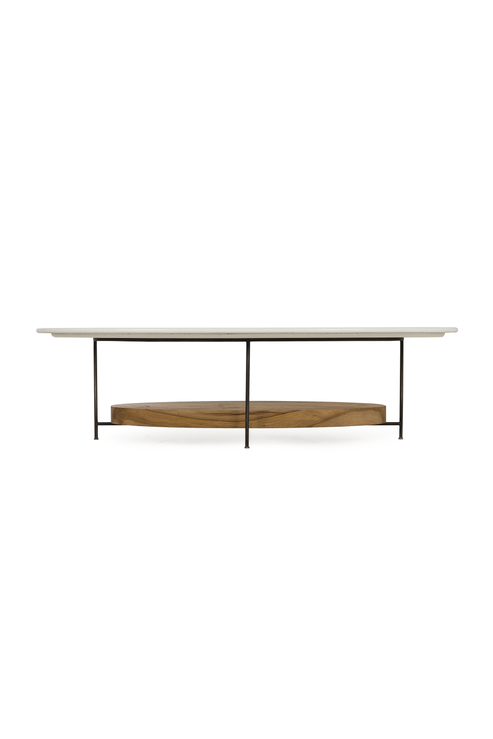 White Lacquer French Oak Coffee Table | Andrew Martin Olivia | OROA