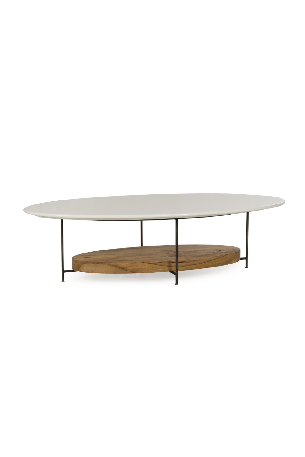 White Lacquer French Oak Coffee Table | Andrew Martin Olivia | OROA