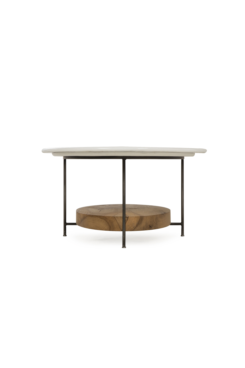 White Lacquer French Oak Coffee Table | Andrew Martin Olivia | OROA