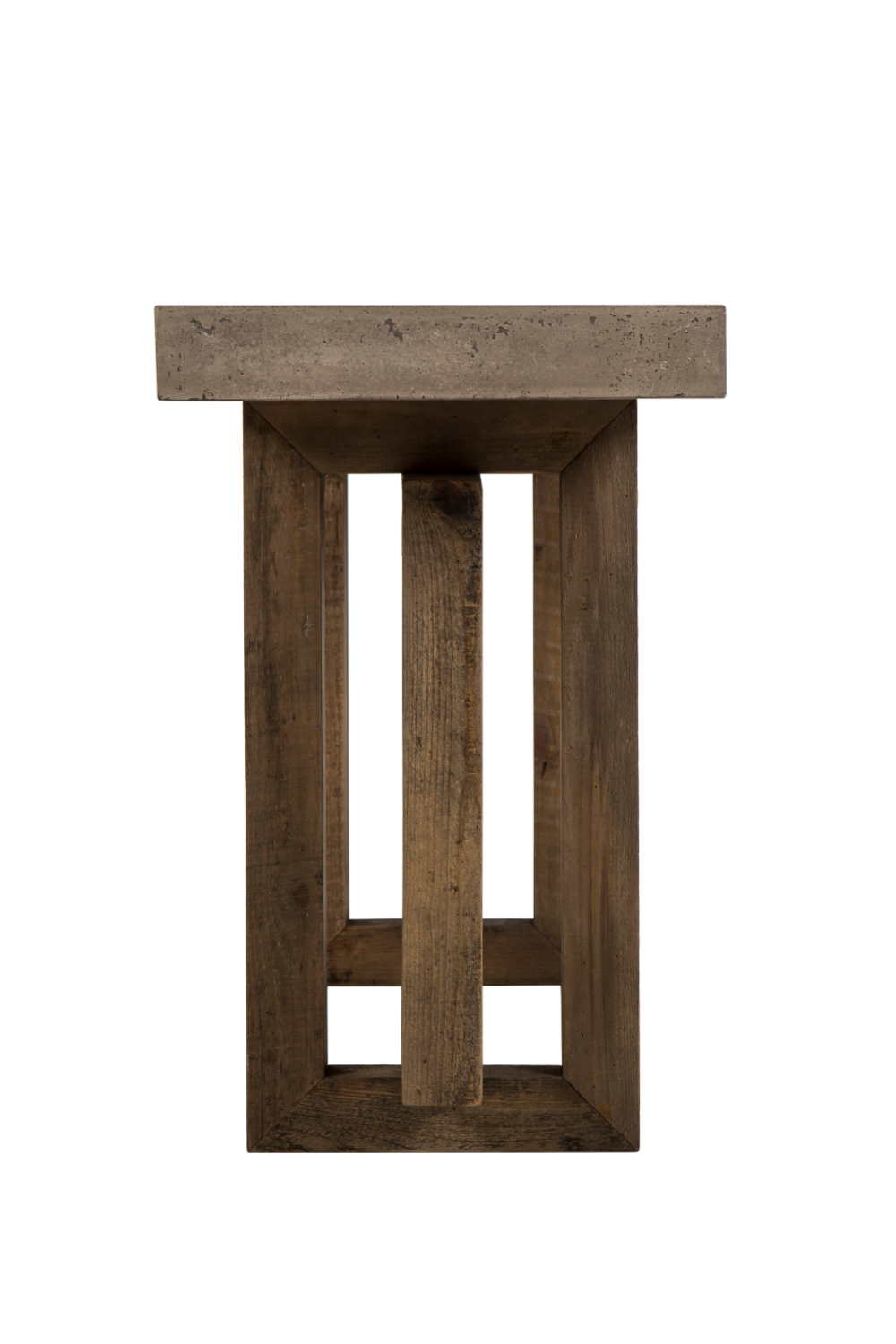 Concrete Slab Wooden Console Table L | Andrew Martin Cube | OROA