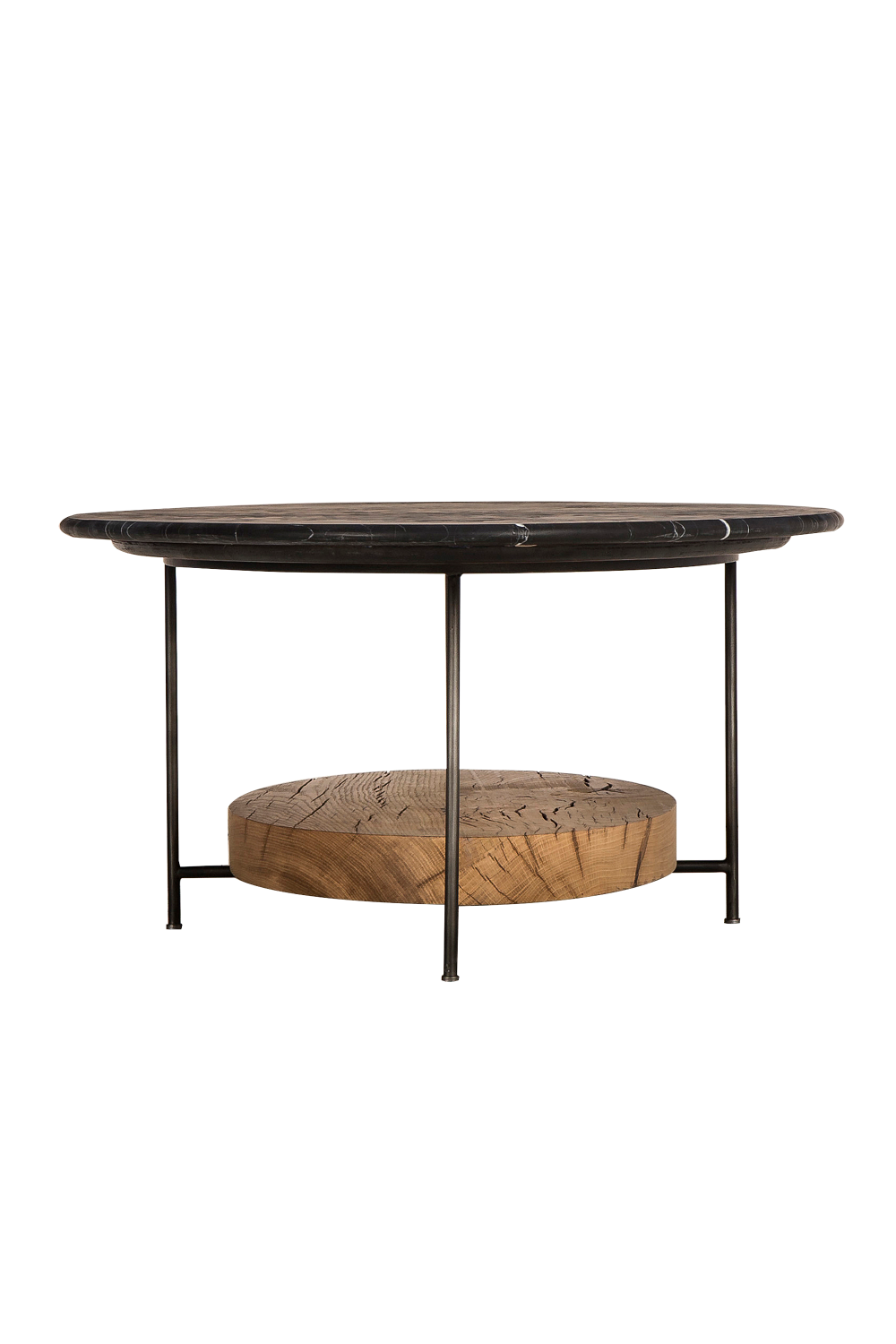 Black Marble Oval Coffee Table | Andrew Martin Olivia | OROA