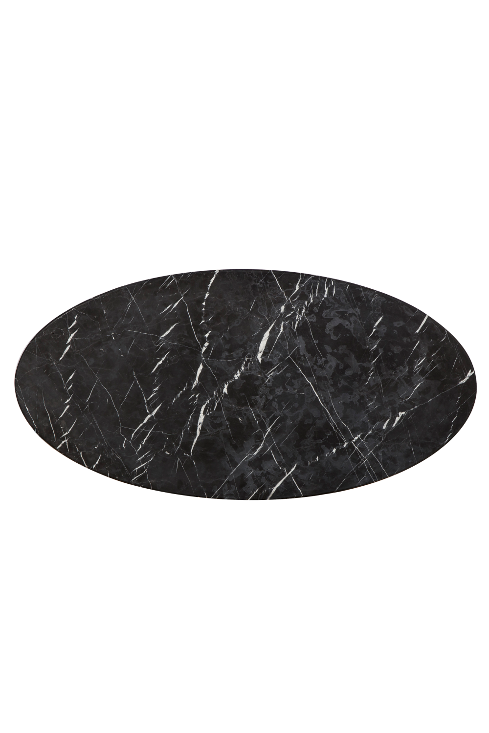 Black Marble Oval Coffee Table | Andrew Martin Olivia | OROA