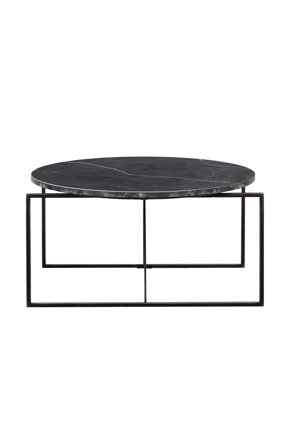 Black Marble Oval Coffee Table | Andrew Martin Georgina | OROATRADE