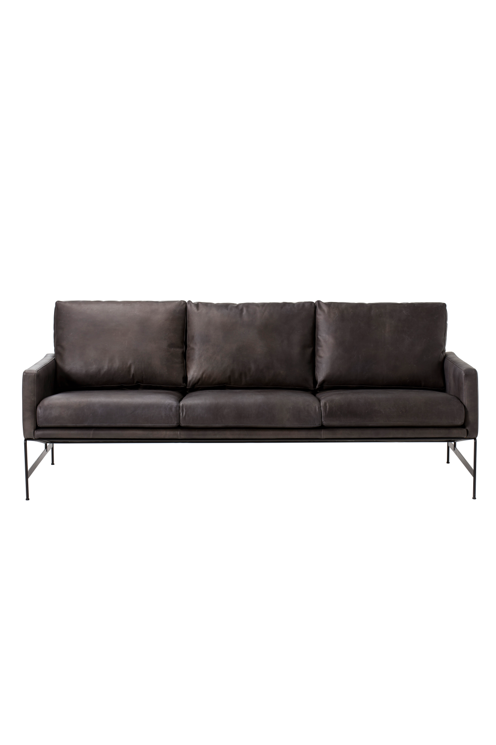 Black Leather Sofa | Andrew Martin Vanessa | Oroa.com