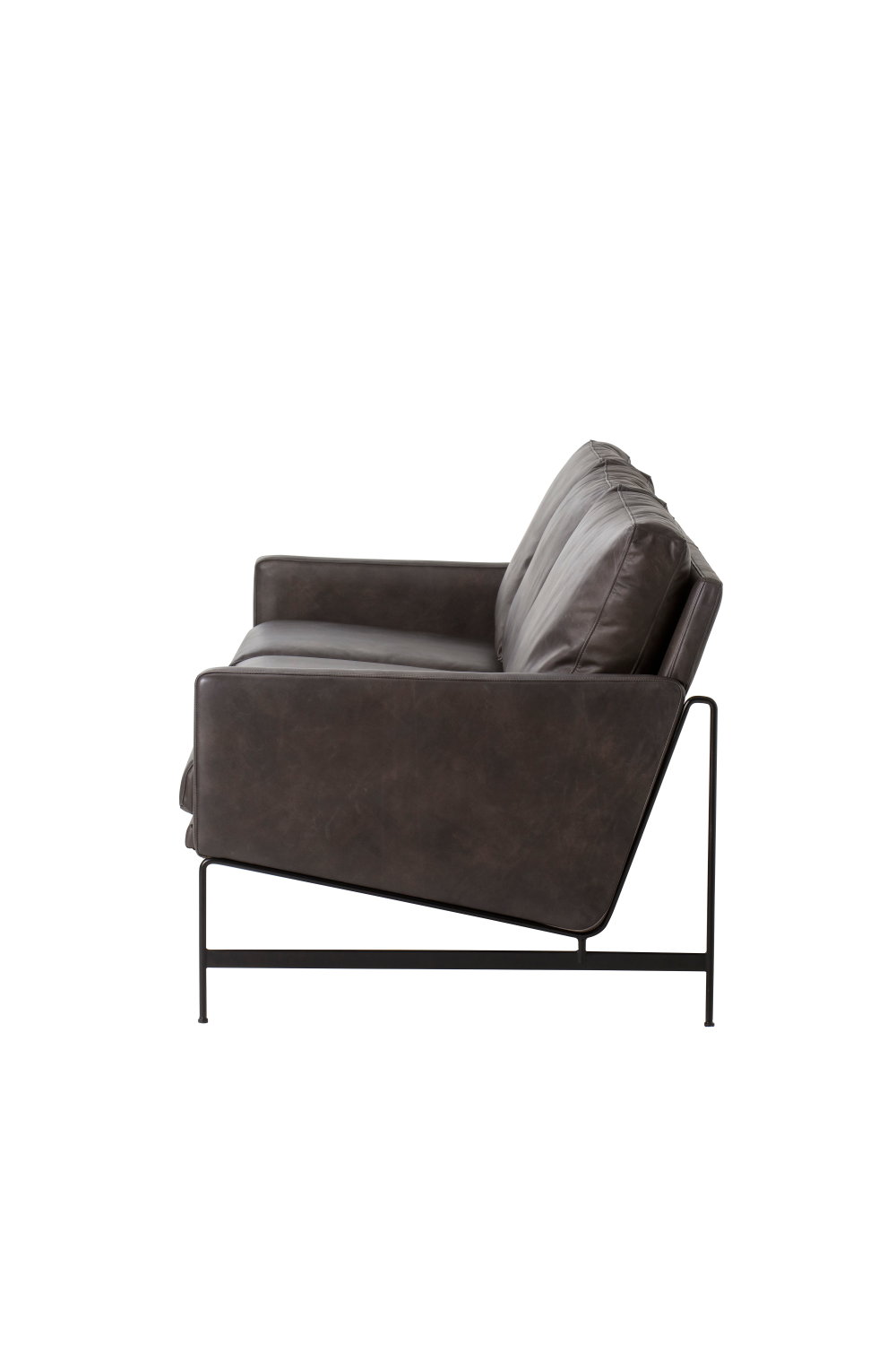 Black Leather Sofa | Andrew Martin Vanessa | Oroa.com