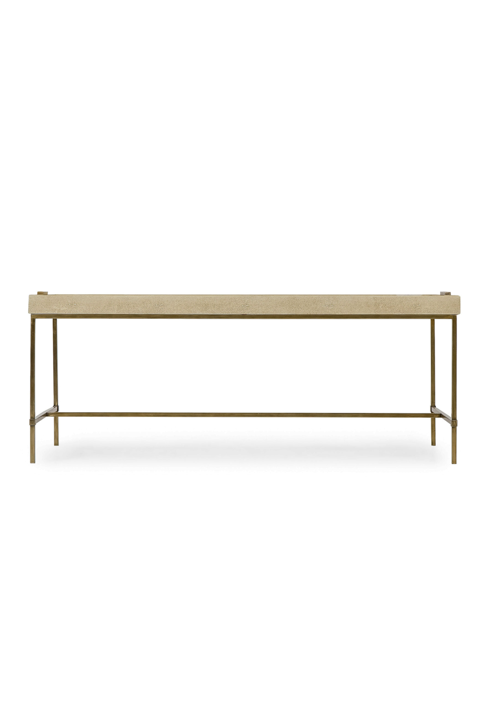 Latte Rectangular Shagreen Coffee Table | Andrew Martin Edith | OROA