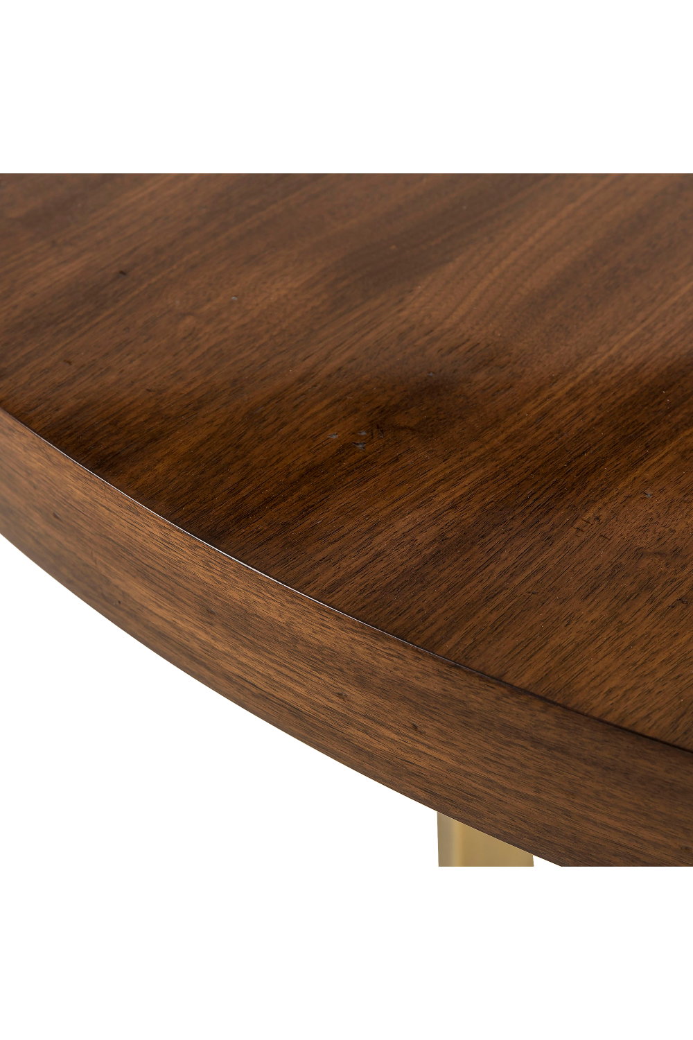 Gloss Walnut Curved Base Dining Table | Andrew Martin Ashton | OROA