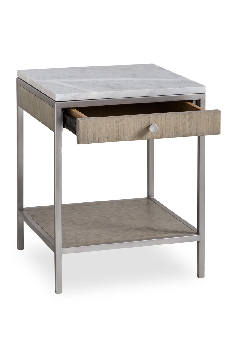 Steel Framed Silver Oak Side Table S | Andrew Martin Rufus | OROA