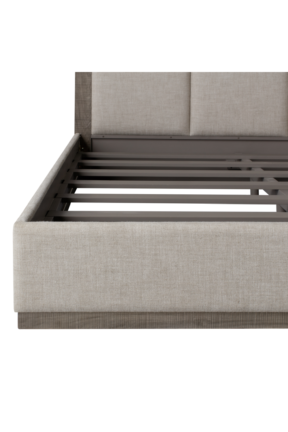 Gray Textured Linen Queen Bed | Andrew Martin Raffles | OROA