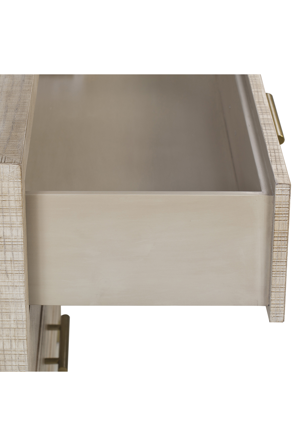 Solid Ash with Brass Handles Nighstand | Andrew Martin Raffles | OROATRADE