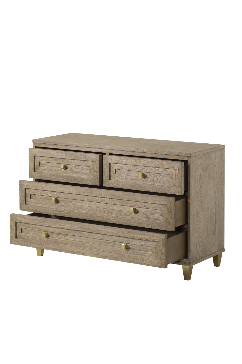 Taupe Oak Four Drawer Chest | Andrew Martin Claiborne | OROA