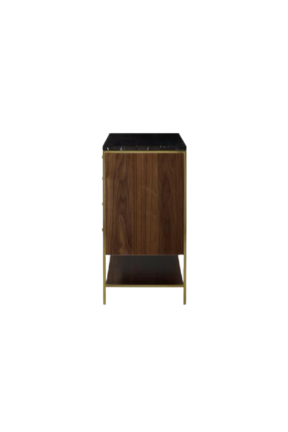 Wooden Sideboard with Black Marble Top S | Andrew Martin Chester