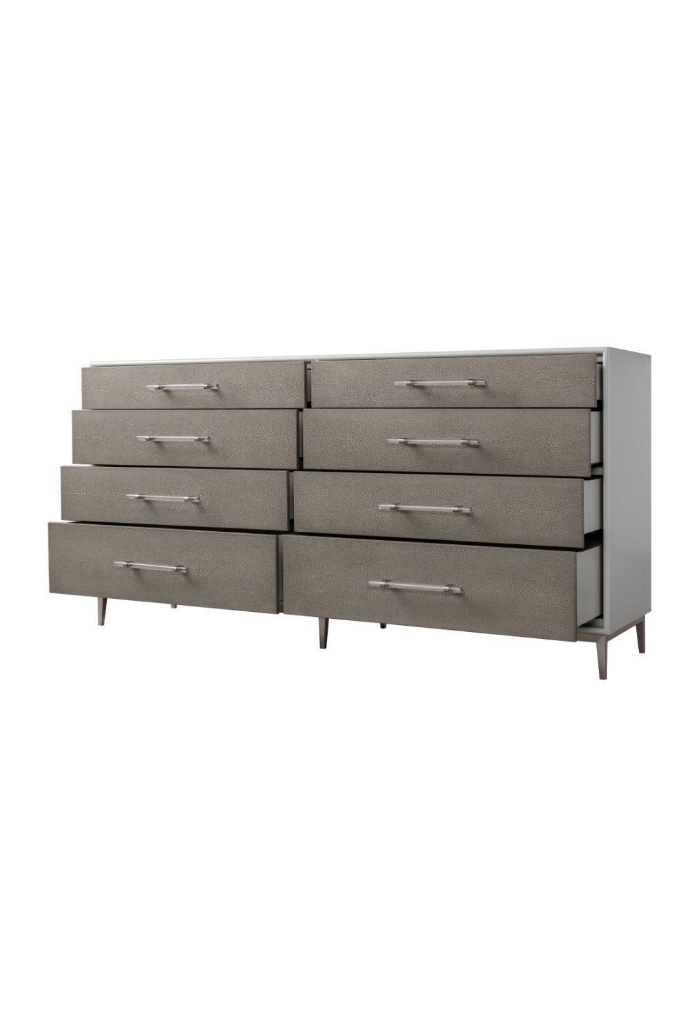 Gray Shagreen Eight Drawer Dresser | Andrew Martin Alice | OROA