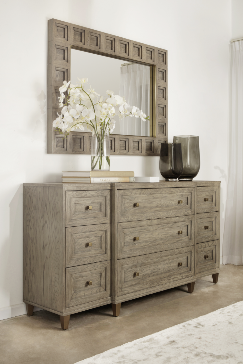 Oak Layered Frame Mirror | Andrew Martin Claiborne | OROA