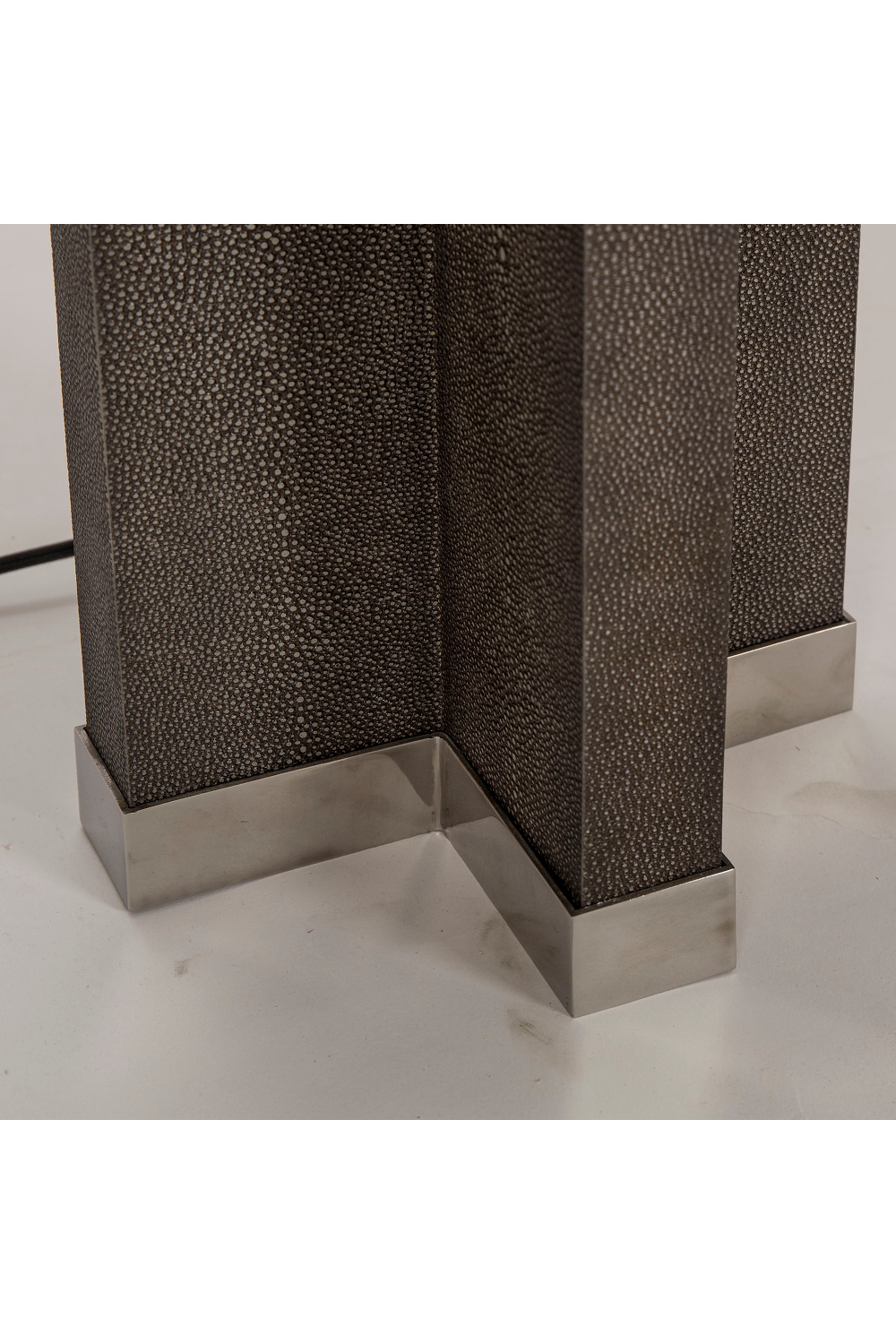 Gray Shagreen Table Lamp | Andrew Martin Leo | OROA