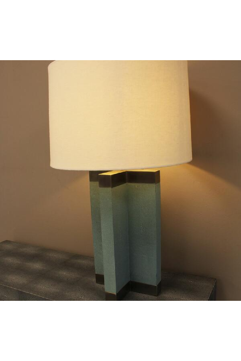 Blue Shagreen Table Lamp | Andrew Martin Gregory | Oroa.com