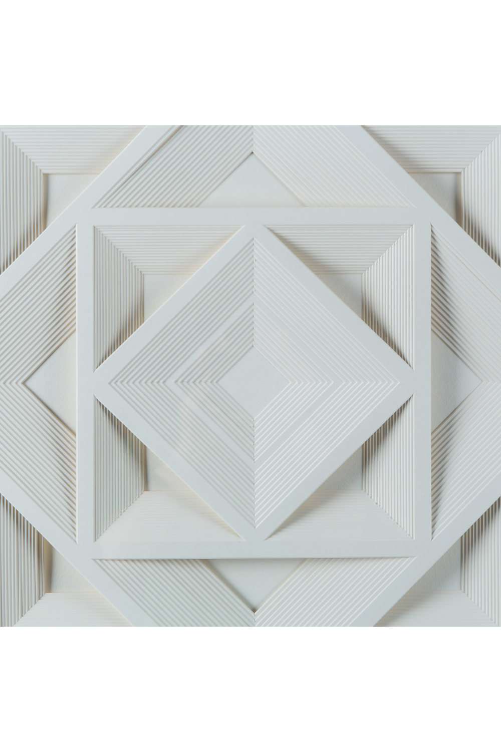 White Origami Wall Art | Andrew Martin Geometric Shadow Box | Oroa.com