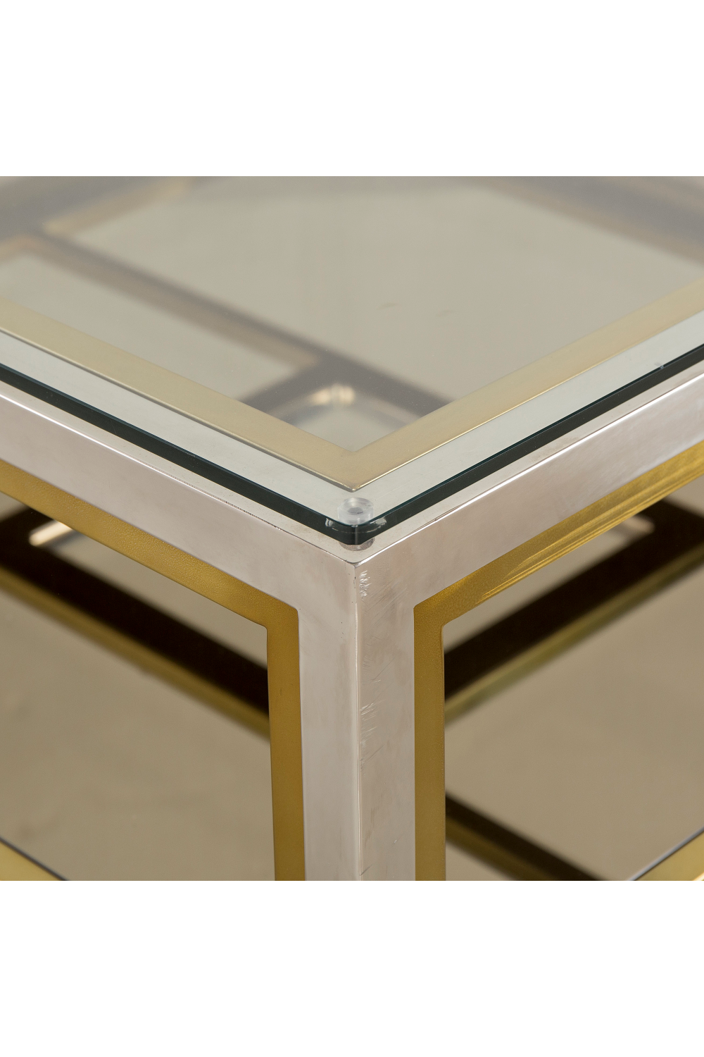 Two Tiered Glass Square Coffee Table | Andrew Martin | OROA