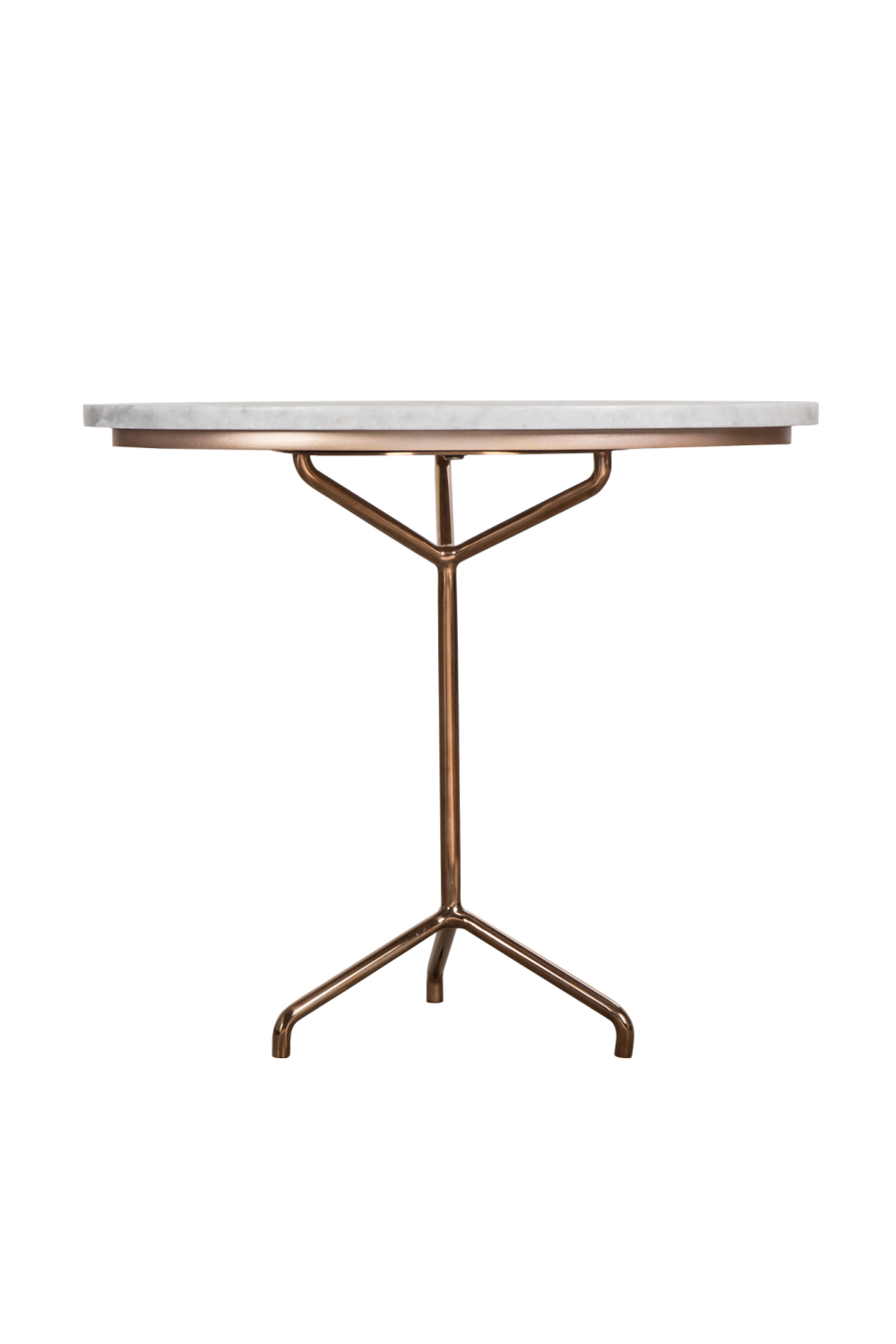 Marble with Rose Gold Base Side Table | Andrew Martin Rose | OROA