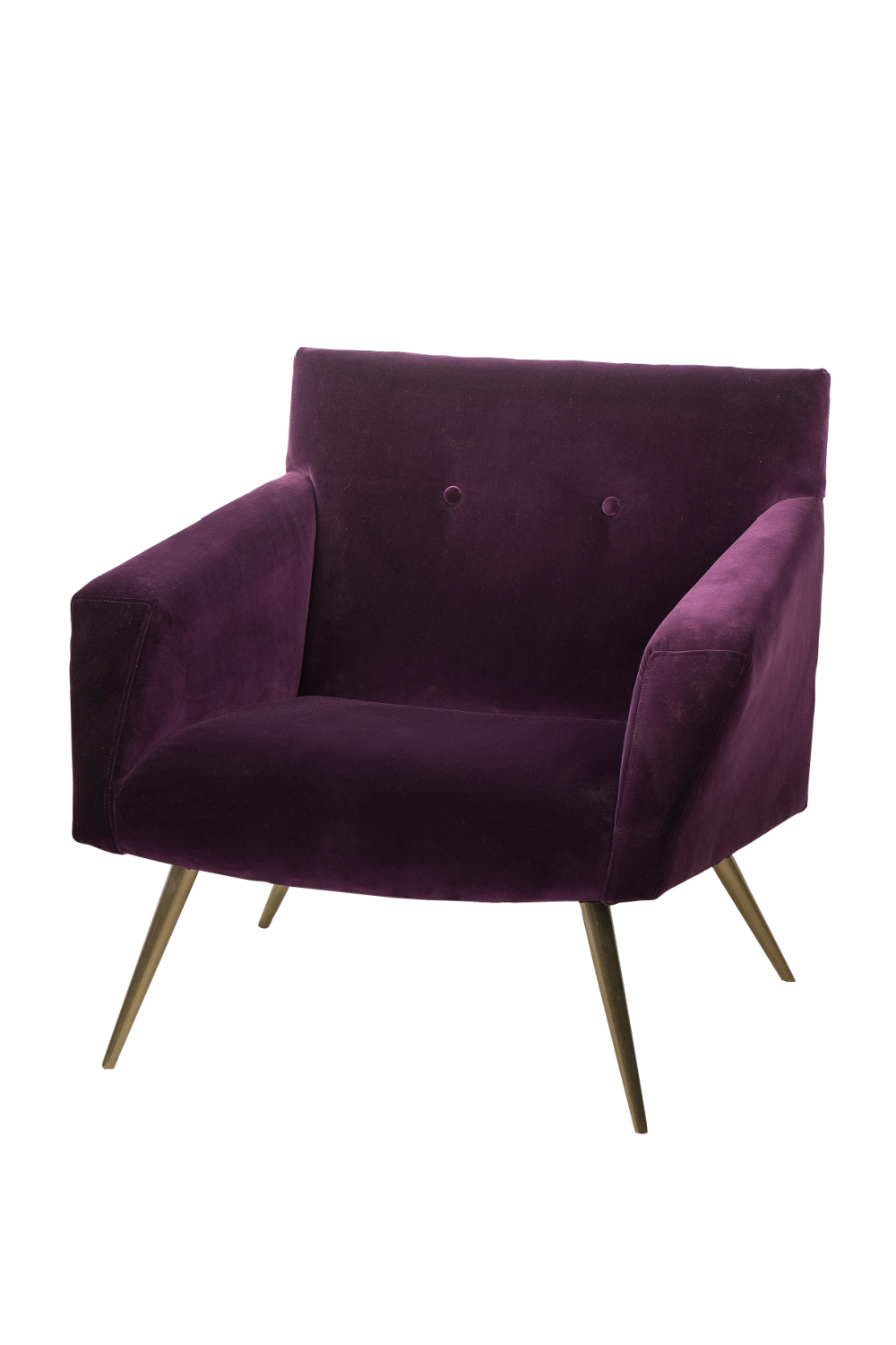 Purple Velvet Occasional Chair | Andrew Martin Kelly | Oroa.com