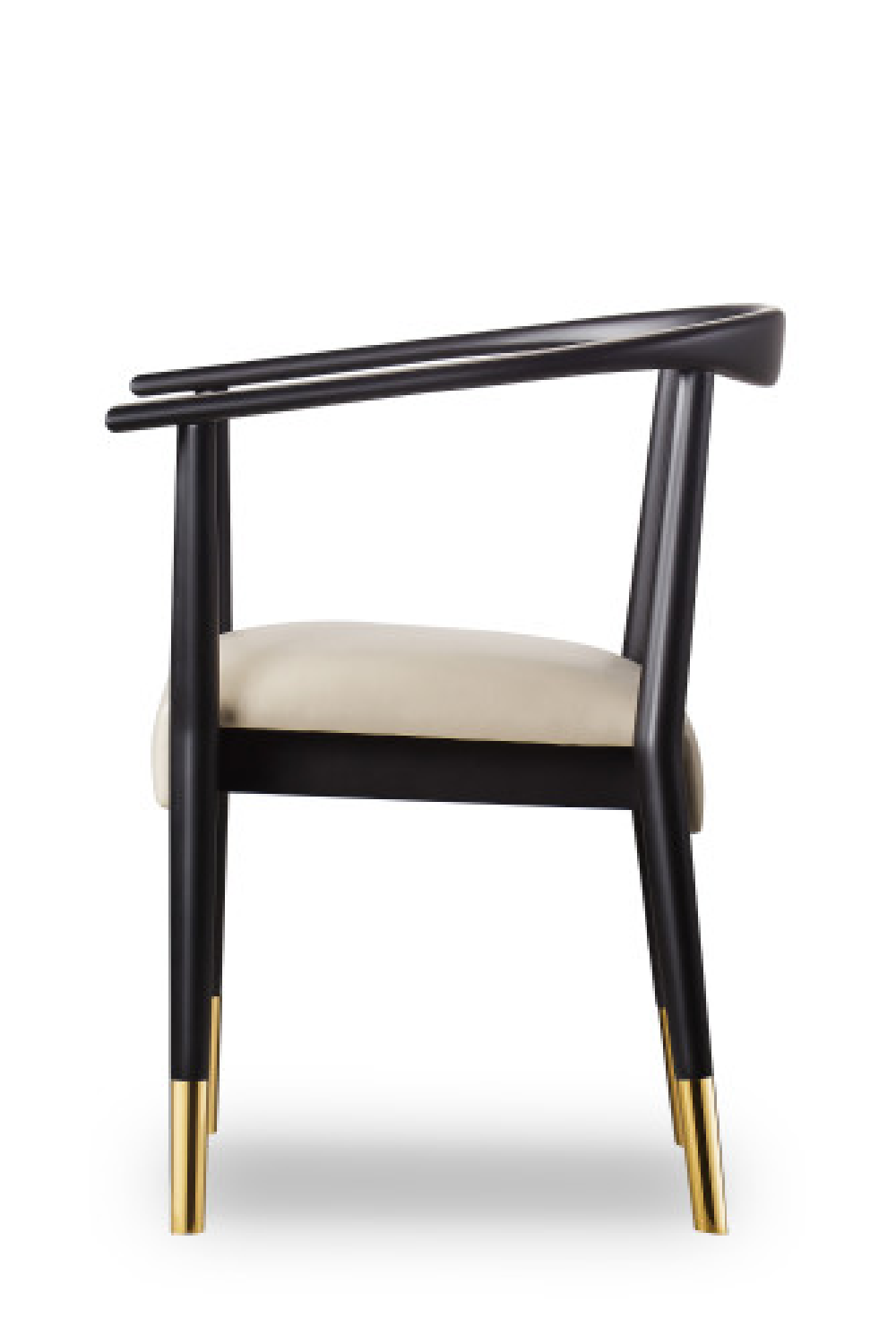 Matt Black Skandi Dining Chair | Andrew Martin Soho | Oroa.com