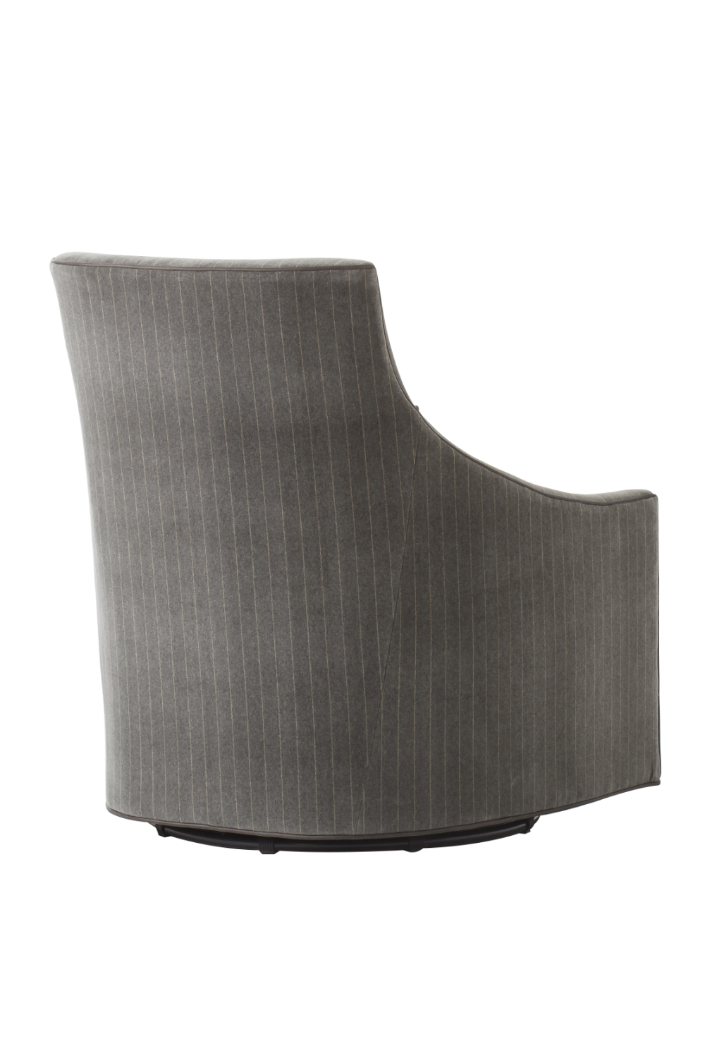 Dark Gray Upholstered Swivel Chair | Andrew Martin Fraser | OROA