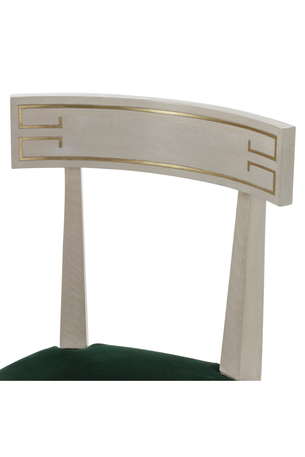 Green Studded Seat Carved Chair | Andrew Martin Zelia | OROA