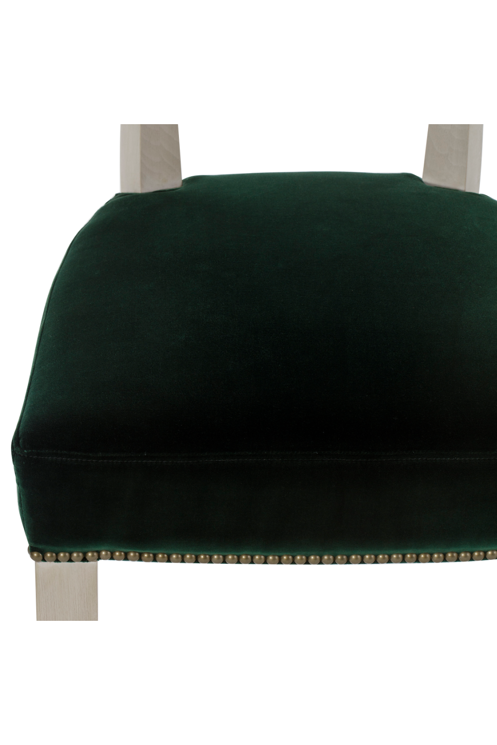 Green Studded Seat Carved Chair | Andrew Martin Zelia | OROA