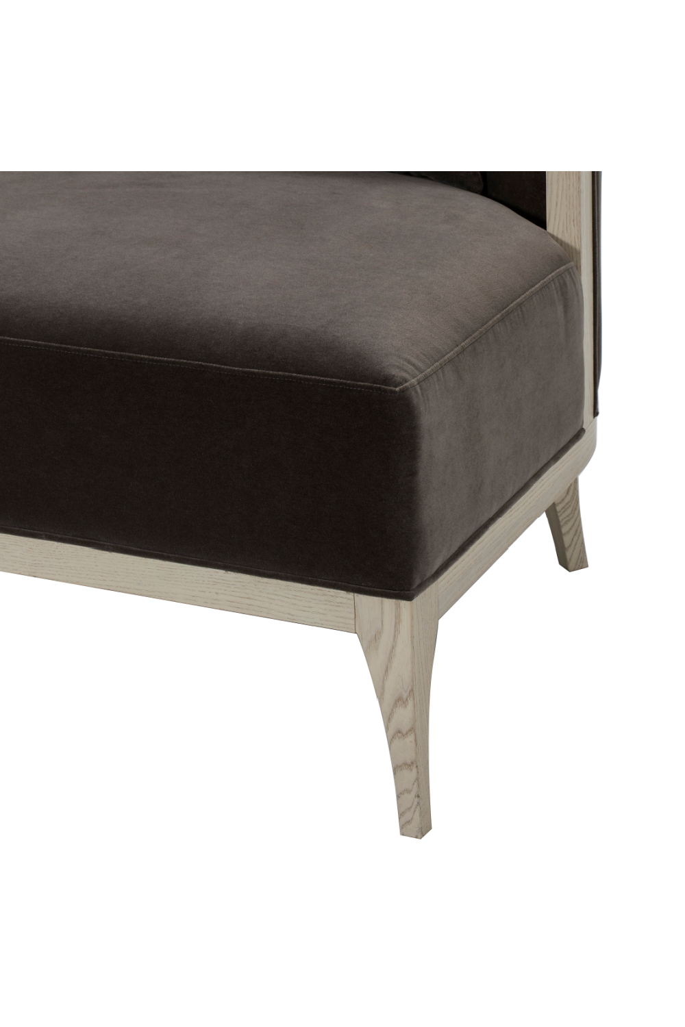 Edged Corner Brown Upholstery Accent Chair | Andrew Martin Morgan  | OROA