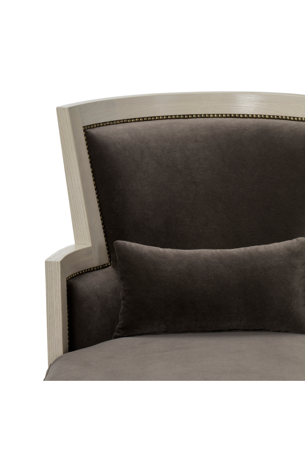 Edged Corner Brown Upholstery Accent Chair | Andrew Martin Morgan  | OROA