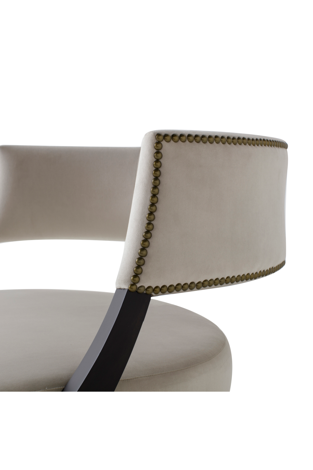 Off White Studded Accent Chair | Andrew Martin Evelyn Chair | OROA