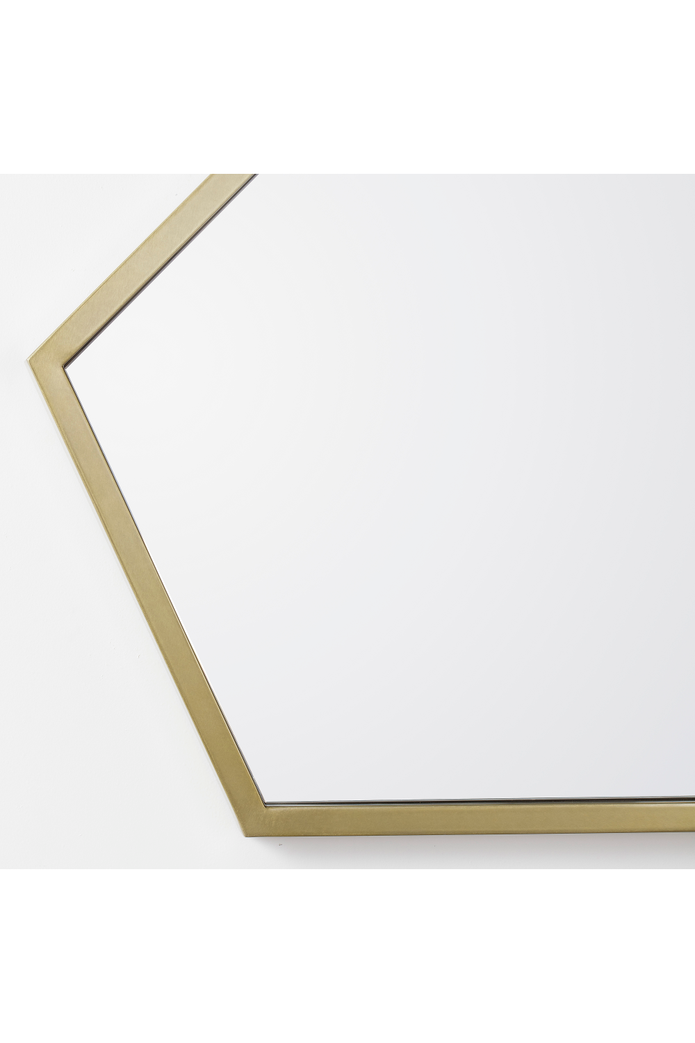 Aged Brass Abstract Wall Mirror | Andrew Martin Elena | OROA