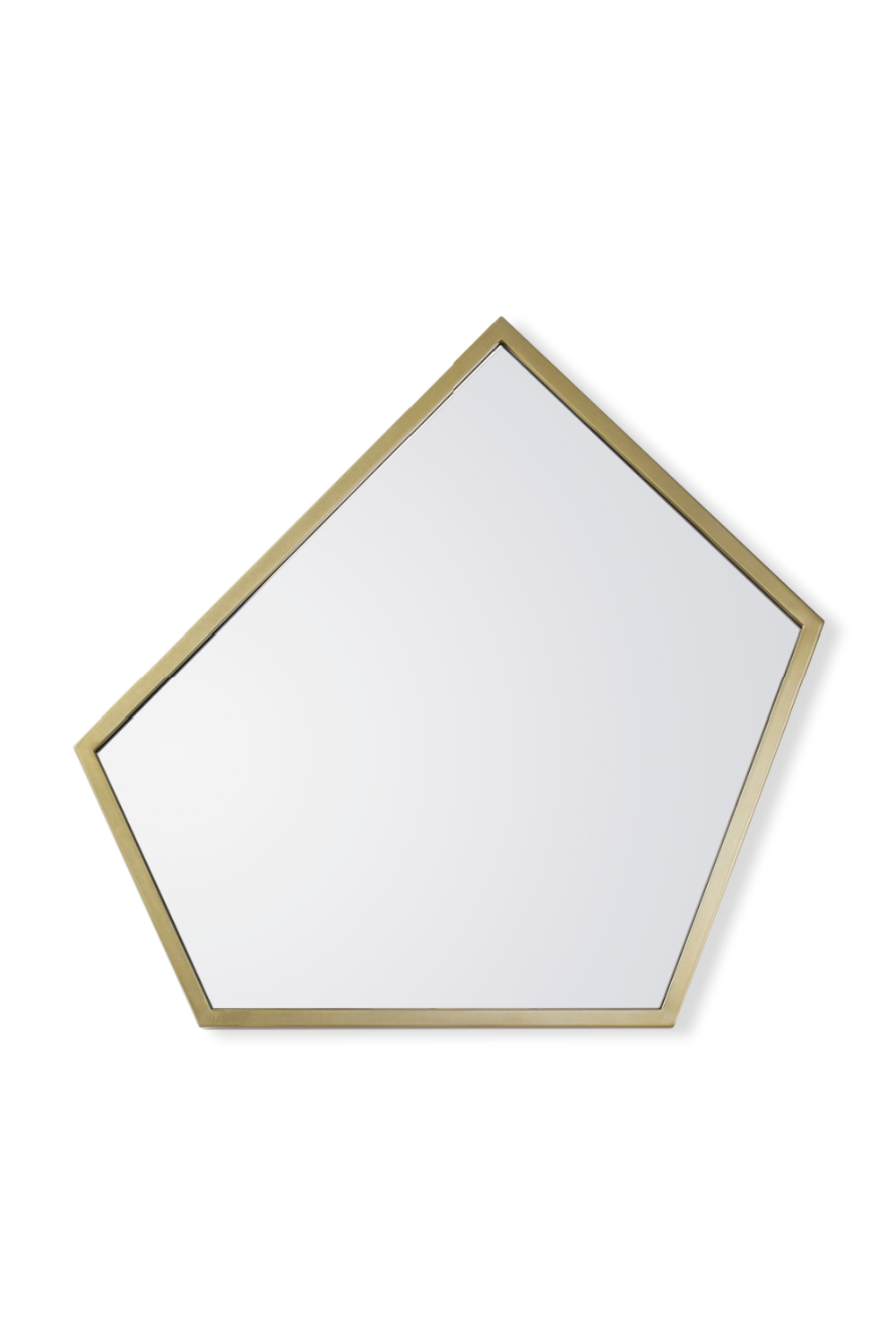 Aged Brass Abstract Wall Mirror | Andrew Martin Elena | OROA