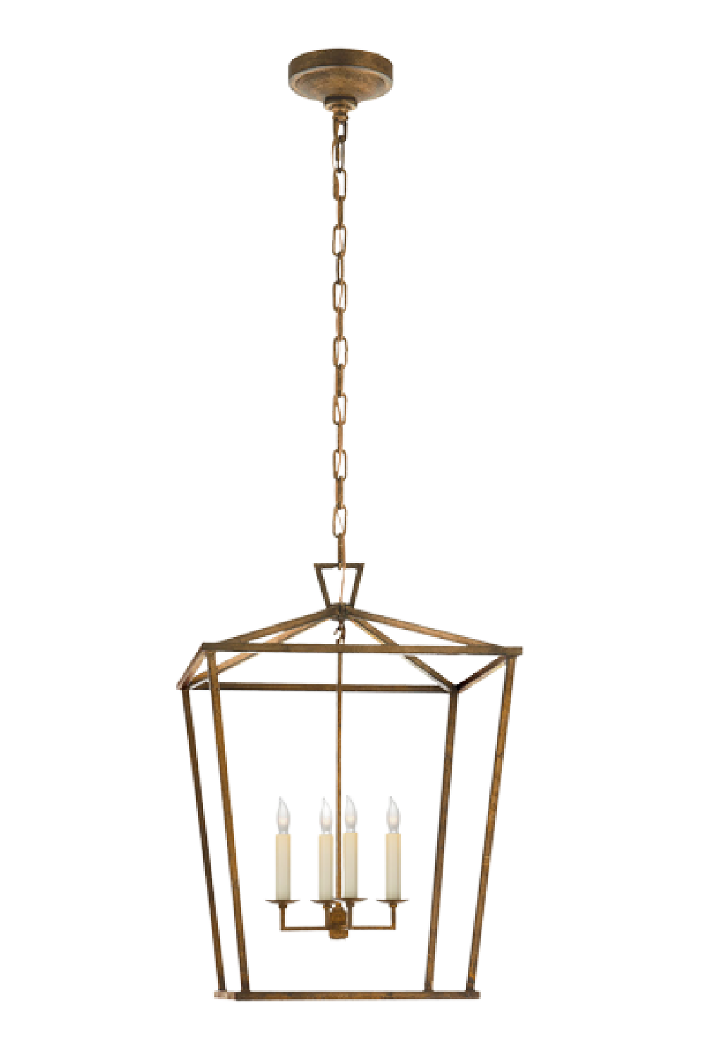 Gold Lantern Pendant Lamp | Andrew Martin Darlana | Oroa.com