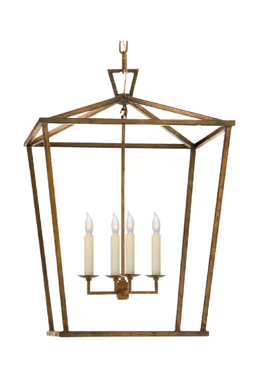 Gold Lantern Pendant Lamp | Andrew Martin Darlana | Oroa.com