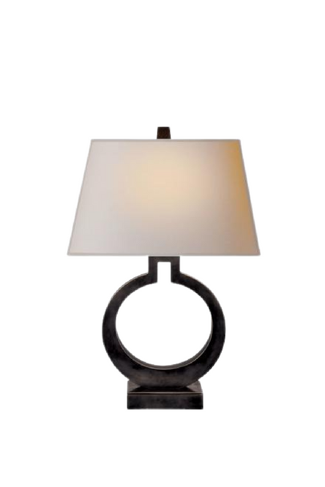 Circular Base Modern Table Lamp | Andrew Martin Ring Form | Oroa.com