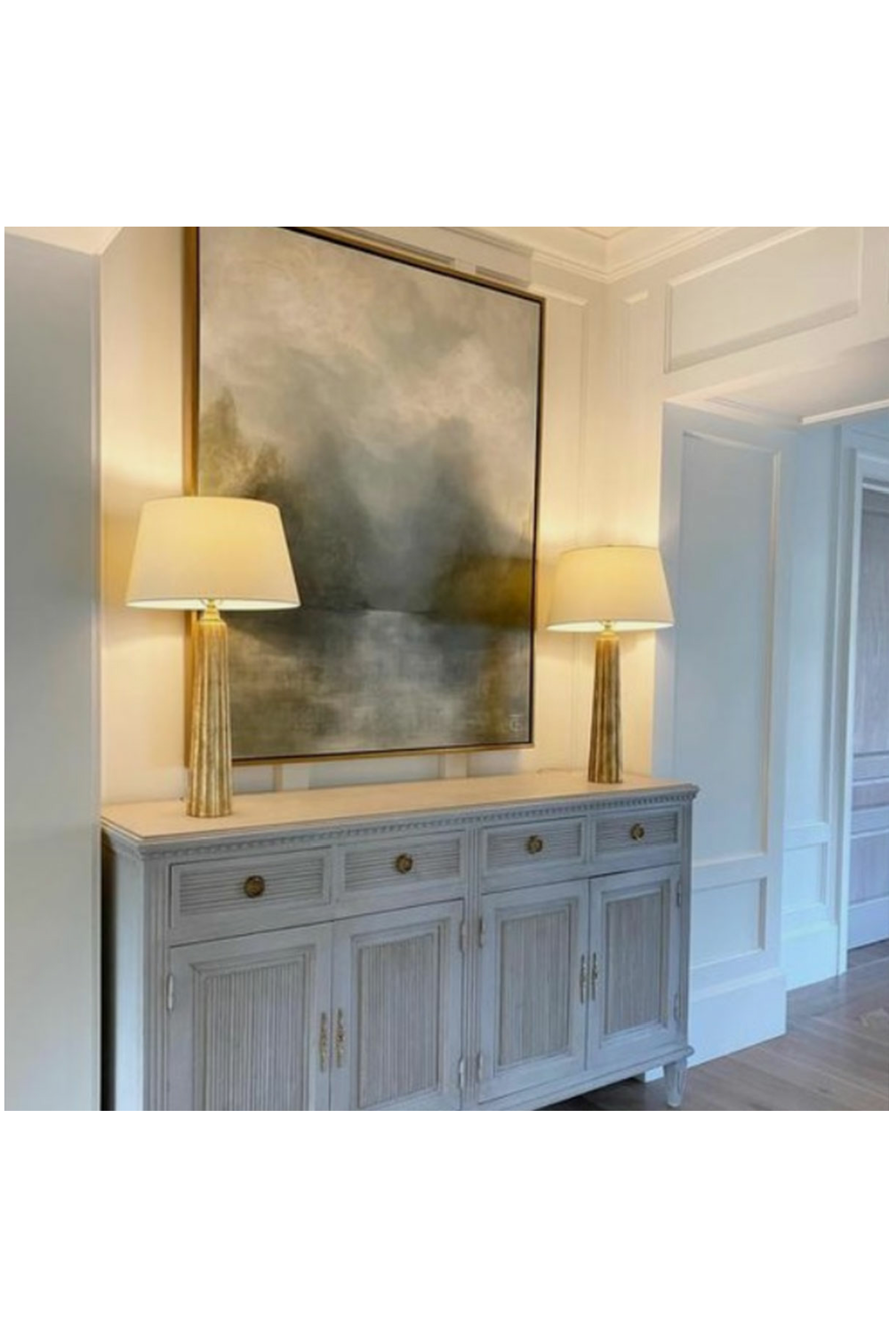 Art Deco Table Lamp | Andrew Martin Fluted Spire | OROA