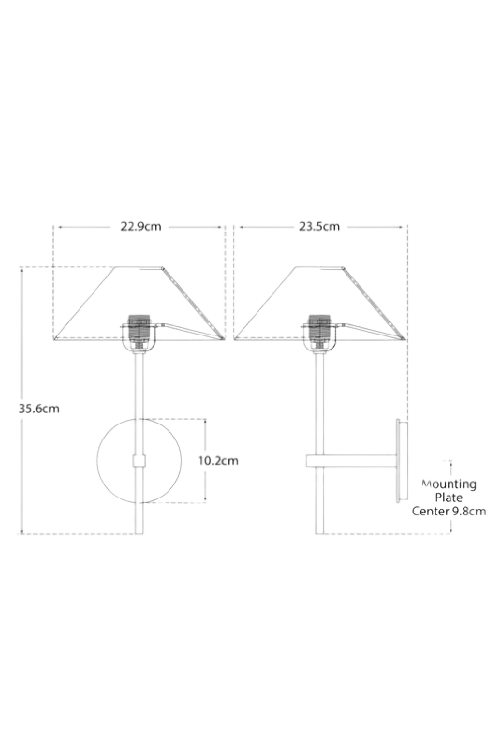 Empire Shade Wall Lamp | Andrew Martin Hackney | Oroa.com