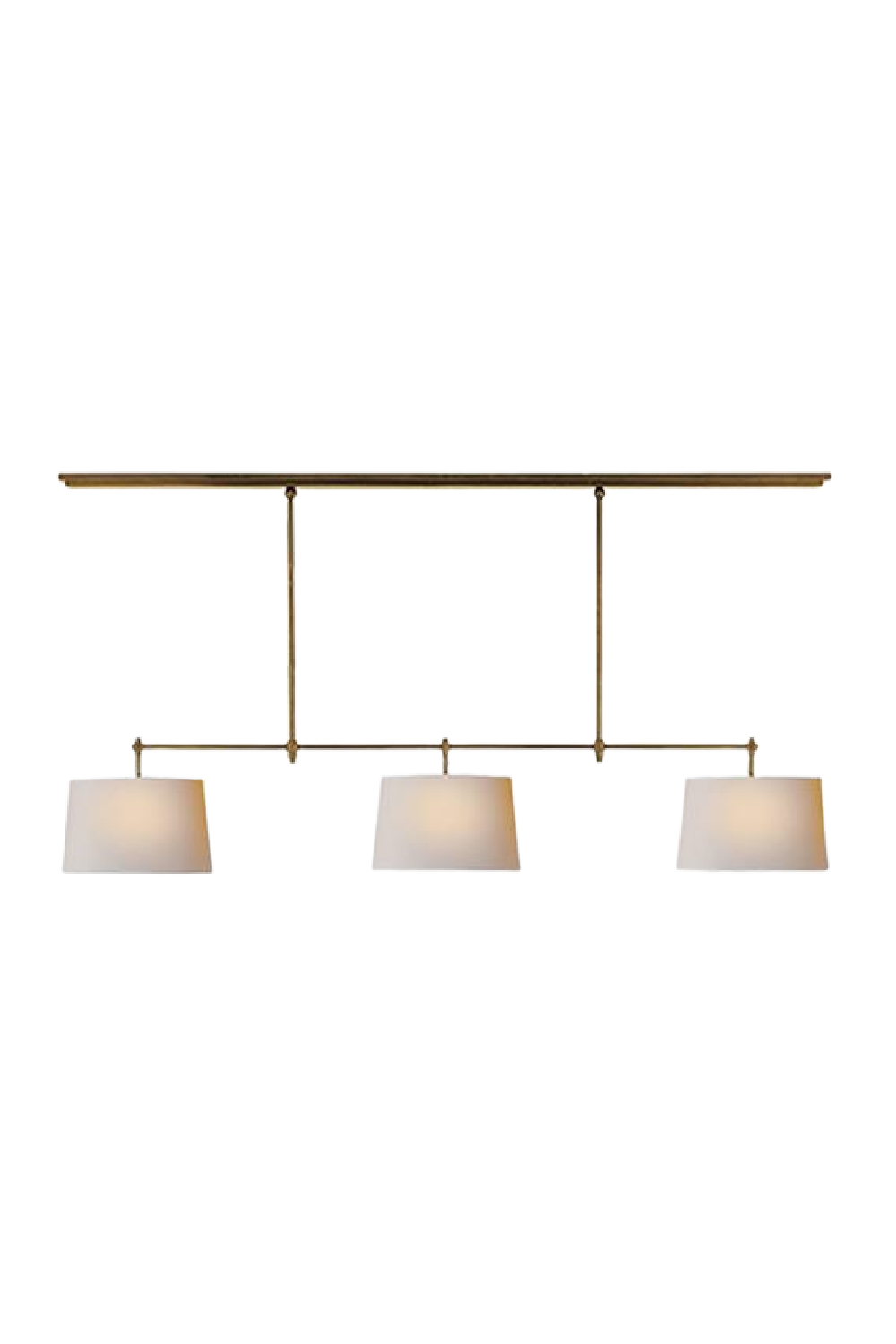 Brass Bar Paper Shade Pendant Light L | Andrew Martin | Oroa.com