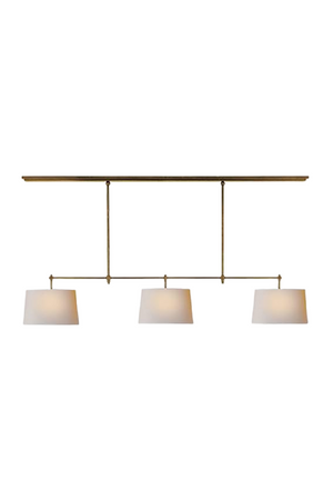 Brass Bar Paper Shade Pendant Light L | Andrew Martin | Oroa.com