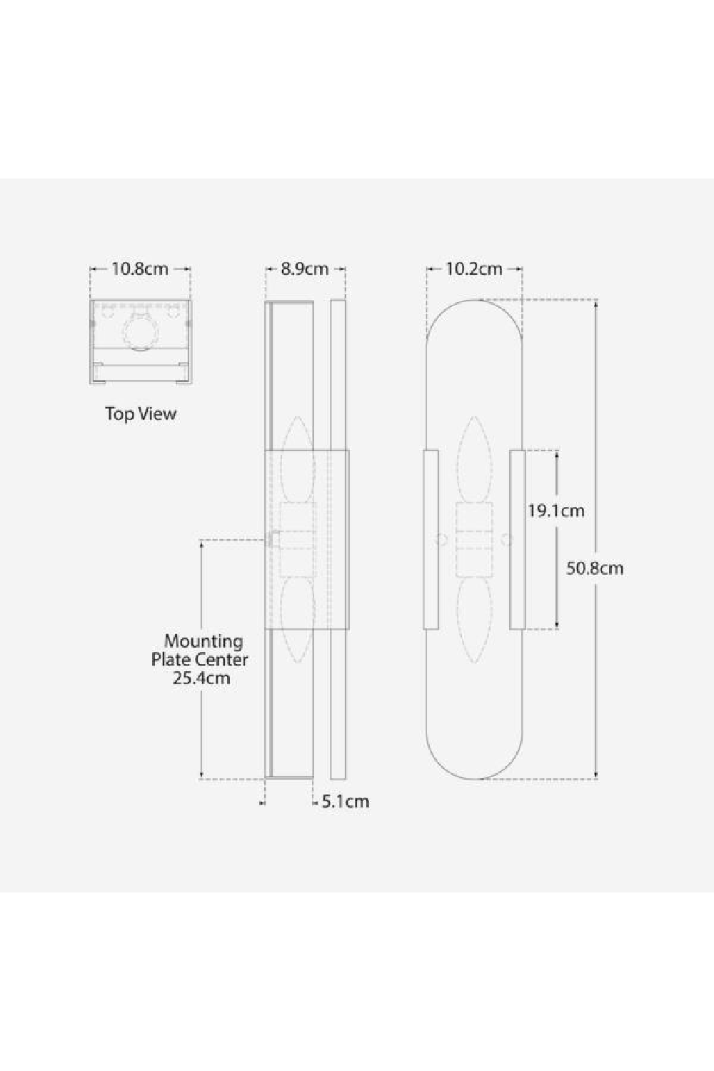 Elongated Alabaster Wall Light | Andrew Martin Melange | Oroa.com