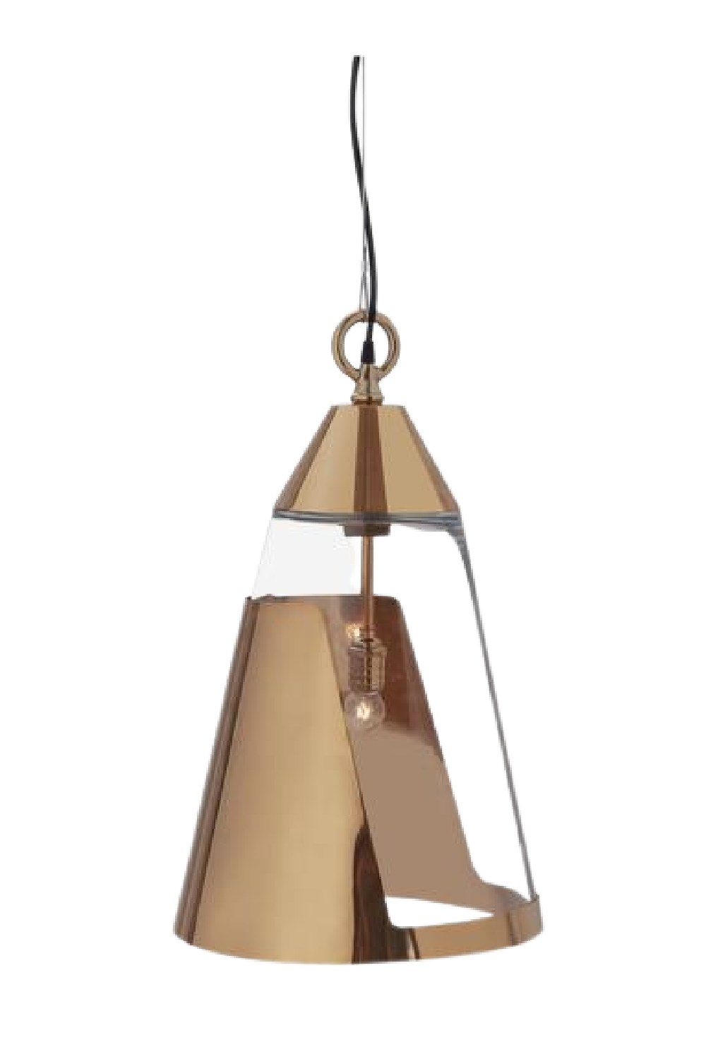 Conical Rose Gold Pendant Light L | Andrew Martin Bessie | OROA.com