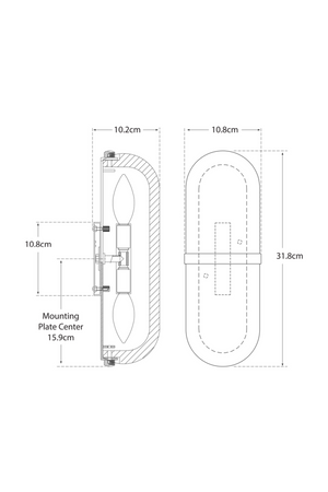 Marble Capsule Wall Light | Andrew Martin Melange