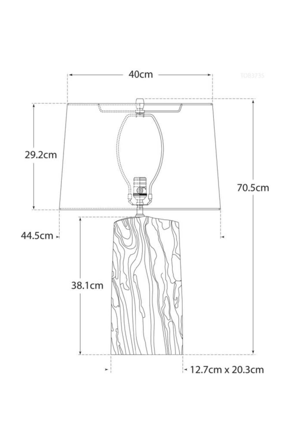 Wood Base Table Lamp | Andrew Martin Sierra | OROA.com