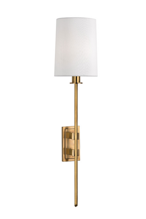 Aged Brass Armed Wall Light | Andrew Martin Fredonia | OROA.com