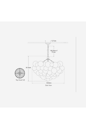 Swirled Glass Orbs Chandelier | Andrew Martin Talia | Oroa.com